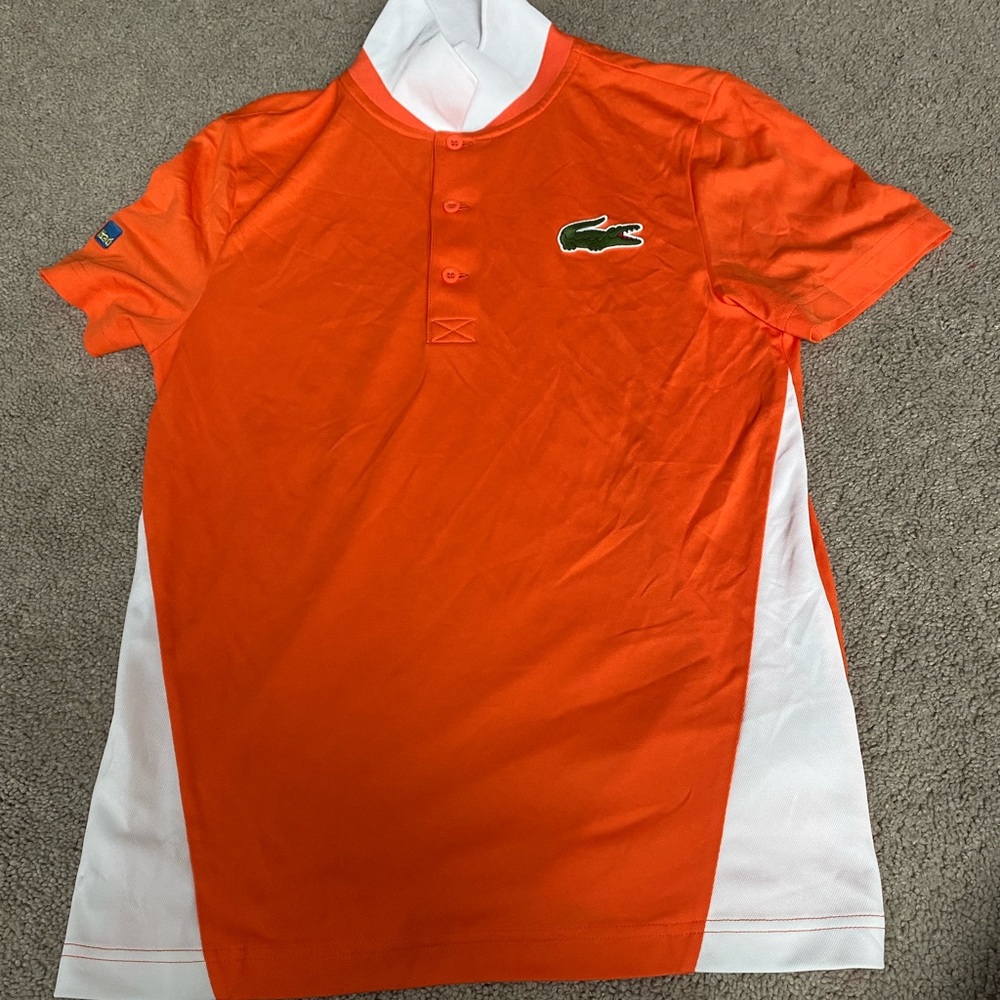 COPY - Orange Lacoste t shirt size small